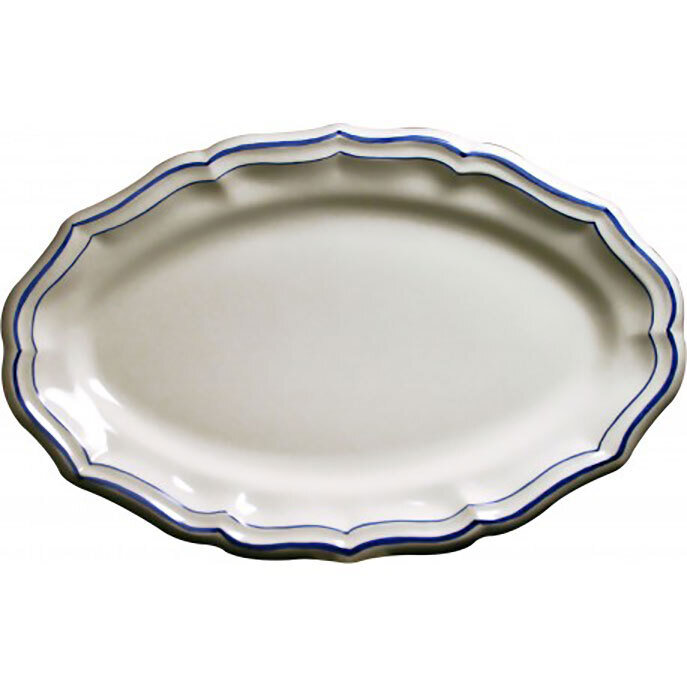 Gien Filet Bleu Oval Platter 1540COV622, MPN: 1540COV622, 840769027838