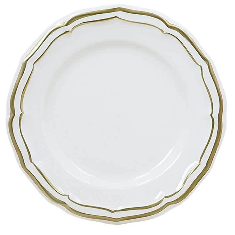 Gien Filet Or Gold Canape Plate 1837CALU22, MPN: 1837CALU22, 840769006932