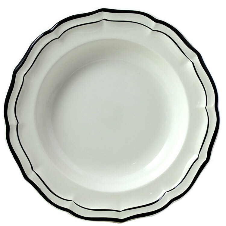 Gien Filet Midnight Rim Soup 1829ACRE22, MPN: 1829ACRE22, 840769053844