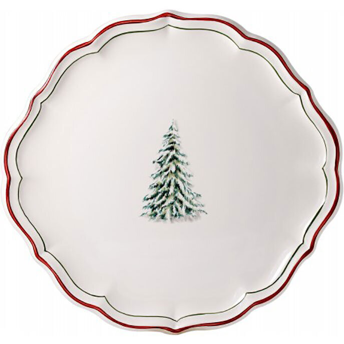 Gien Filet Noel Cake Platter 1731BPUS22, MPN: 1731BPUS22, 840769088839