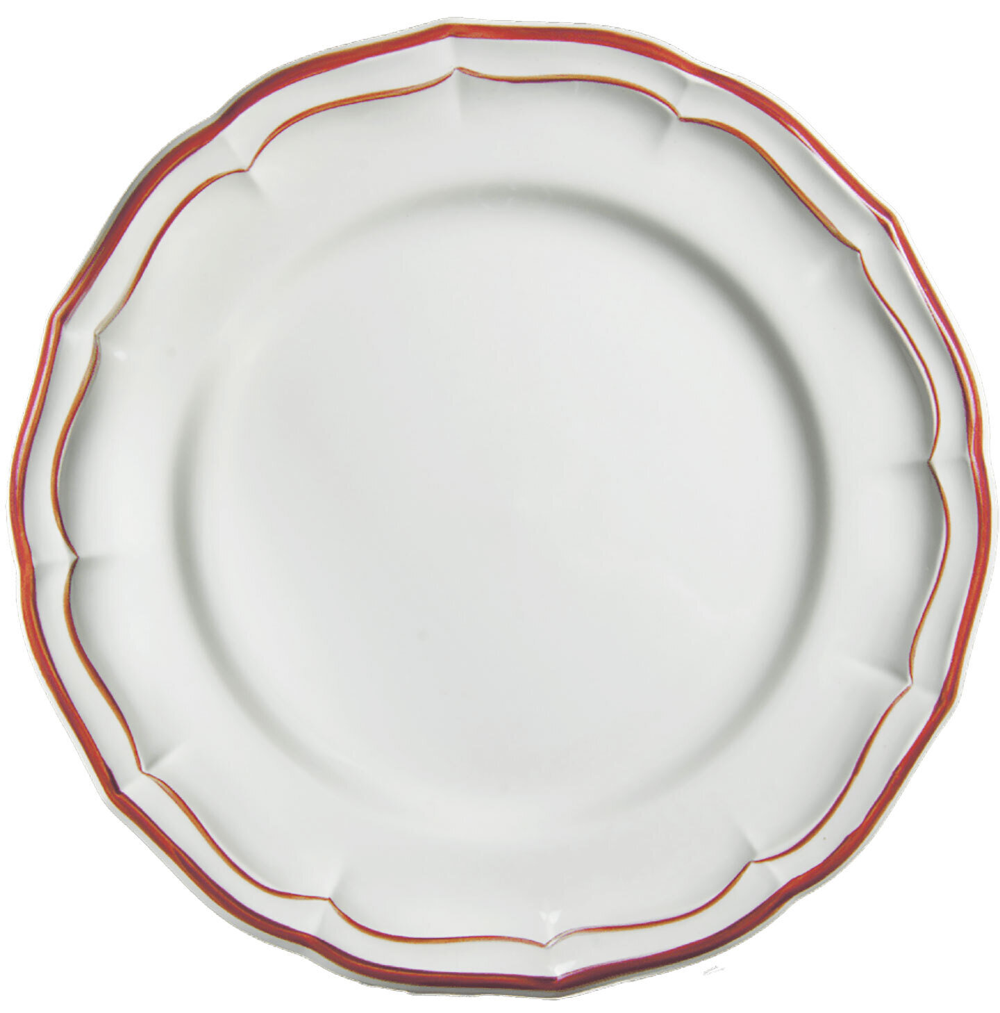 Gien Filet Rouge Dinner Plate 1830AEXT22