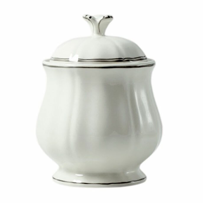 Gien Filet Taupe Sugar Bowl 1692CSU048