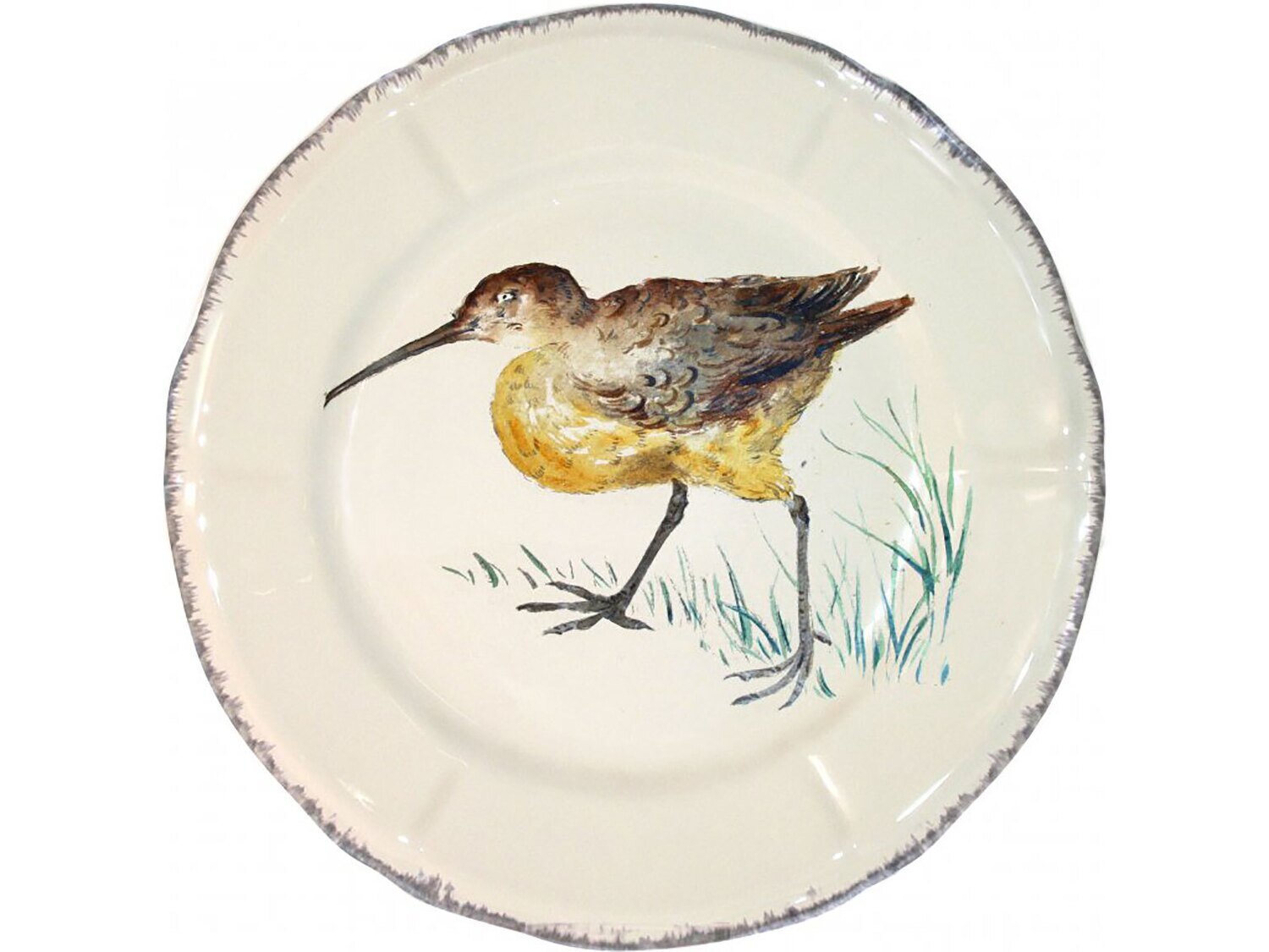 Gien Grands Oiseaux Luncheon Plate Becasse 0113CP1226