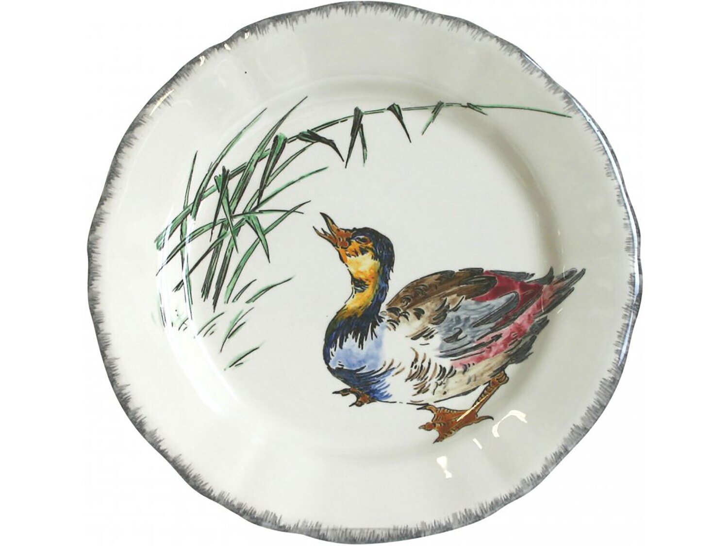 Gien Grands Oiseaux Luncheon Plate Canard 0113CP1926