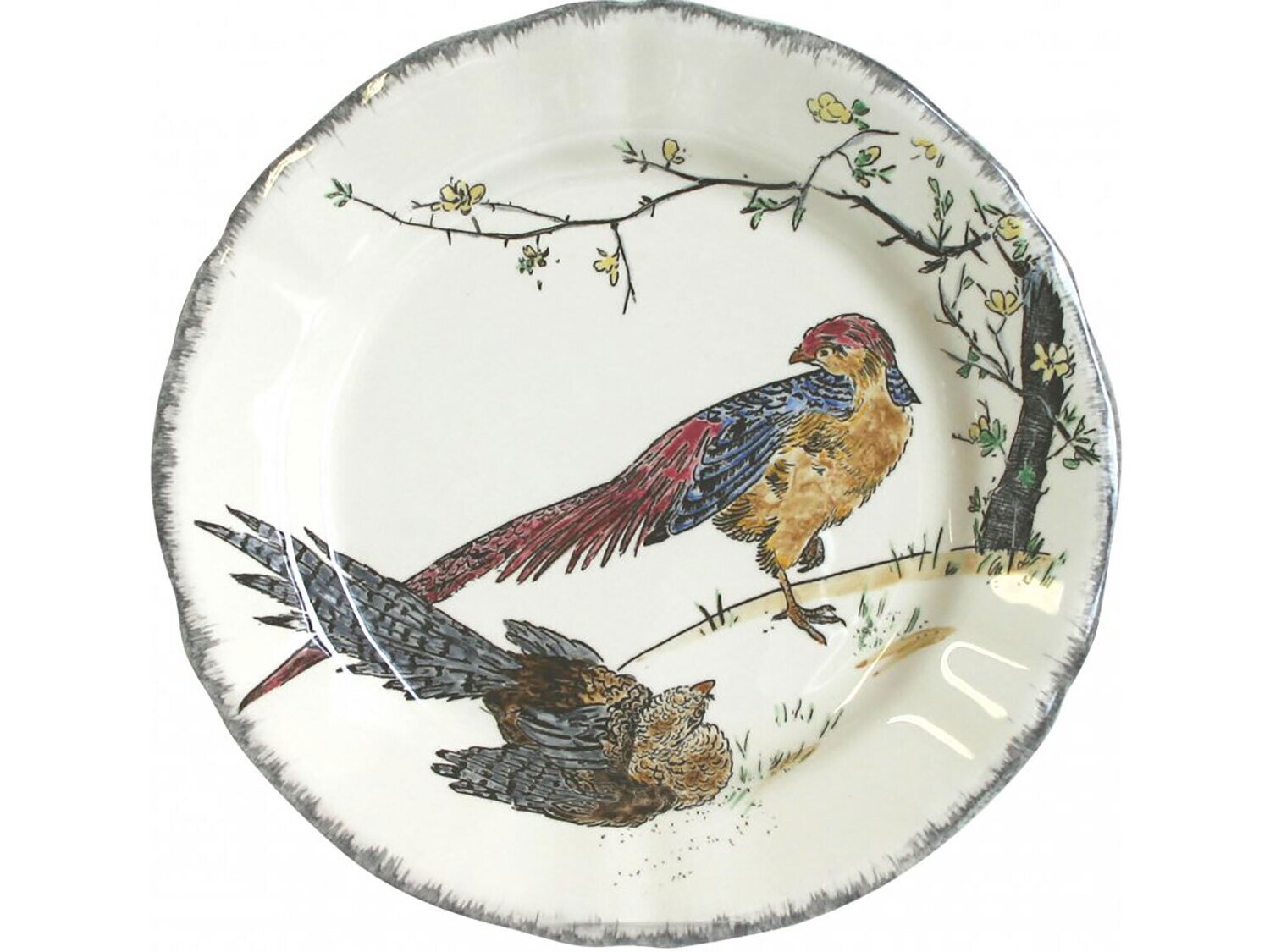 Gien Grands Oiseaux Luncheon Plate Faisan Dore 0113CP3326, MPN: 0113CP3326, 840769072296