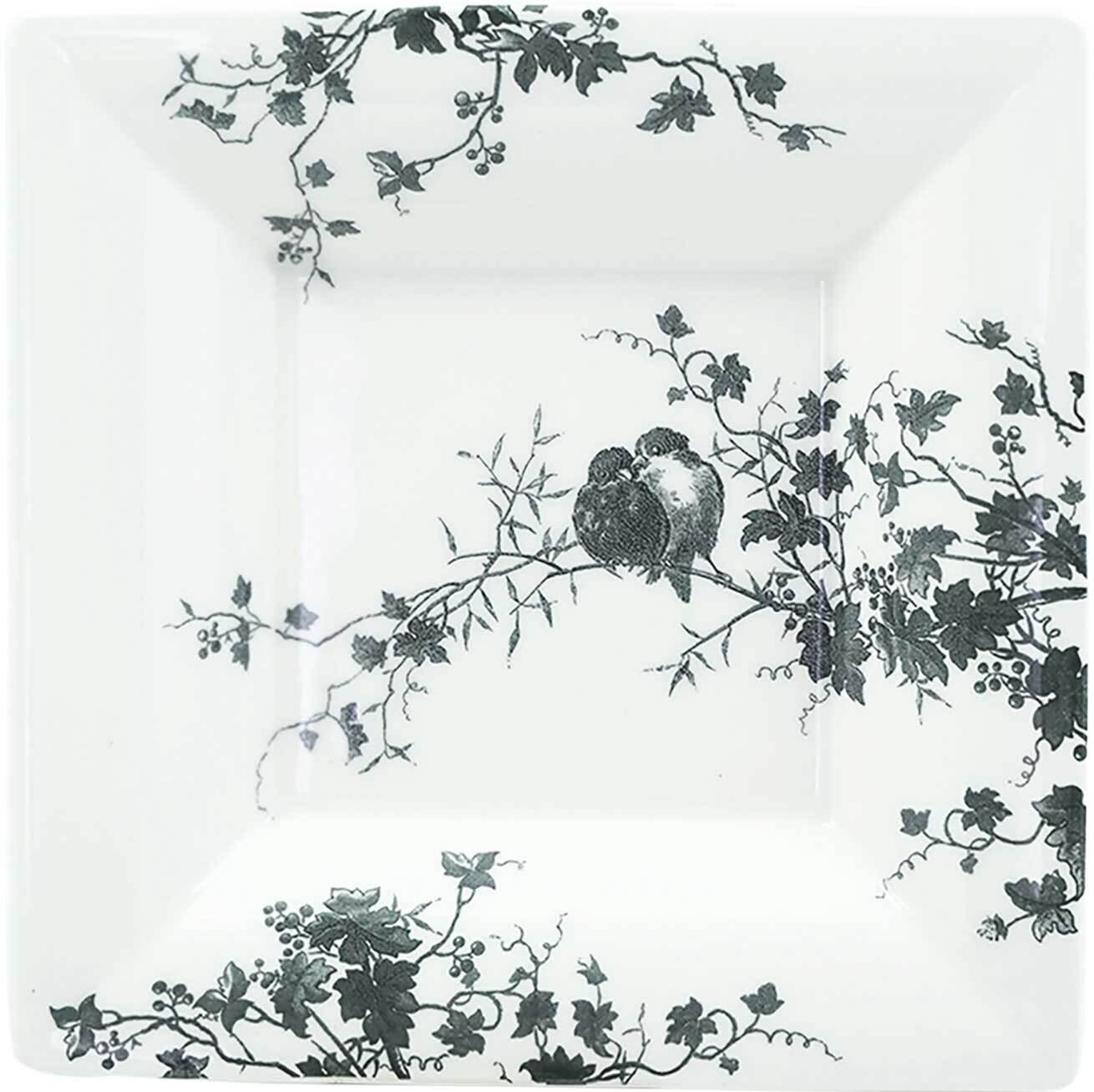 Gien Les Oiseaux  Large Square Candy Tray 1840CCEC01, MPN: 1840CCEC01, 840769089089