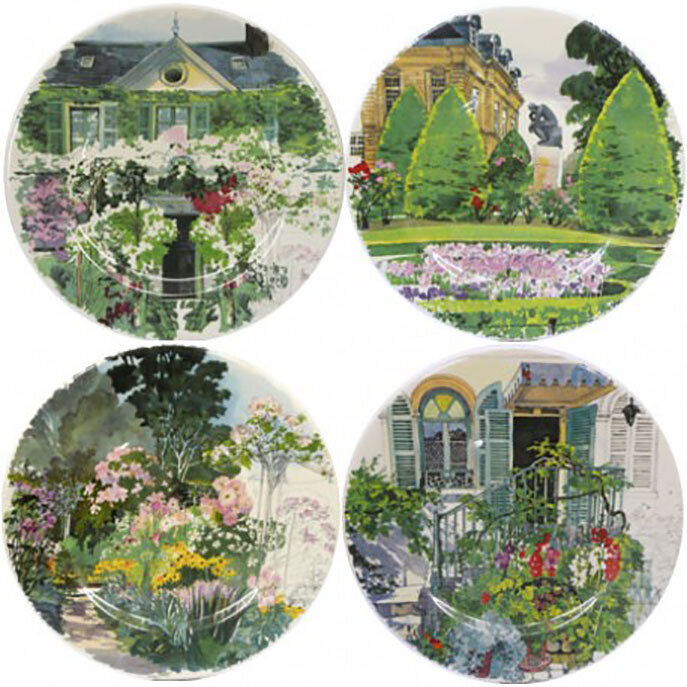 Gien Paris A Giverny Dessert Plates Assorted 1738B4AD50, MPN: 1738B4AD50, 840769080079