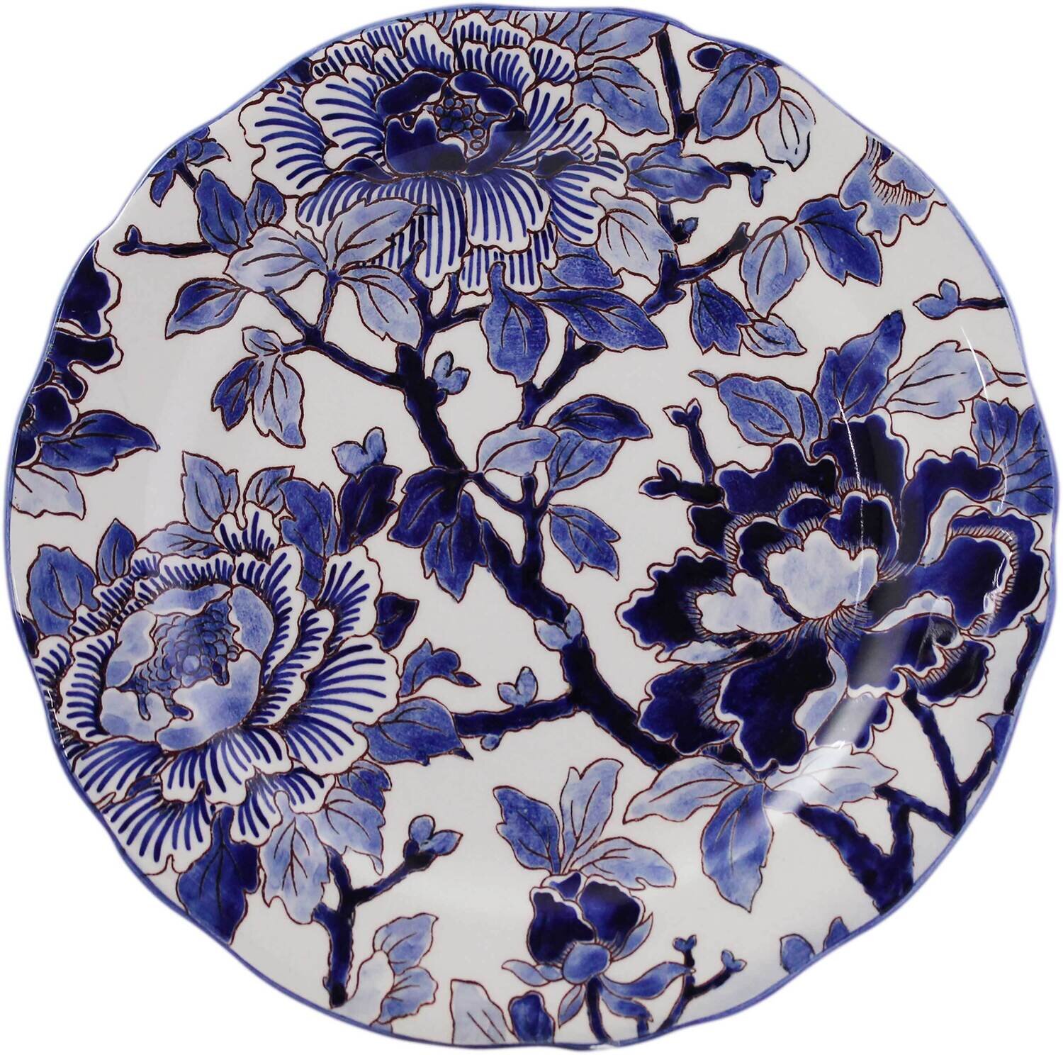 Gien Pivoines Bleues Dessert Plate 1665CADE48