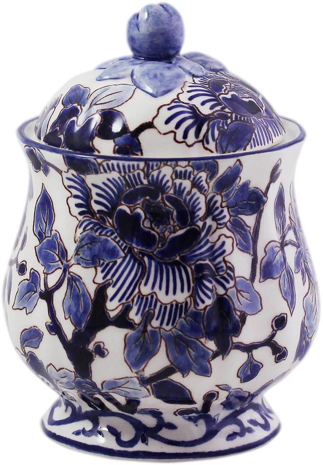 Gien Pivoines Bleues Sugar Bowl 1665CSU048, MPN: 1665CSU048, 840769065519
