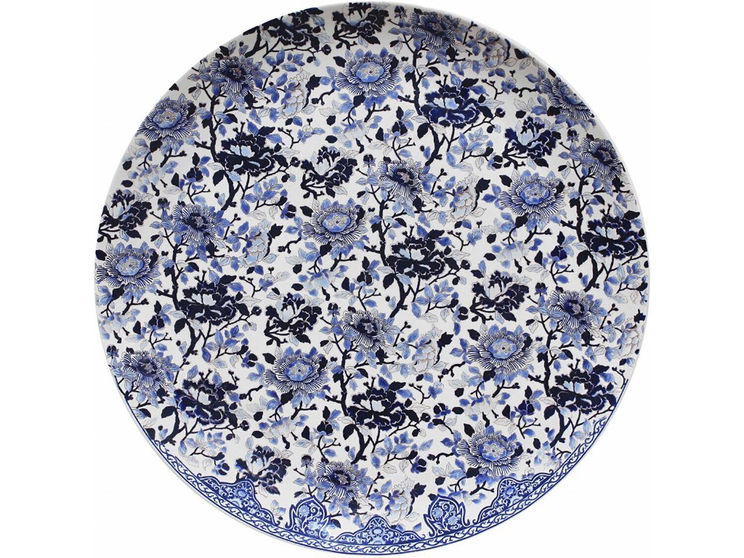 Gien Pivoines Bleues Platter 1665CF8803