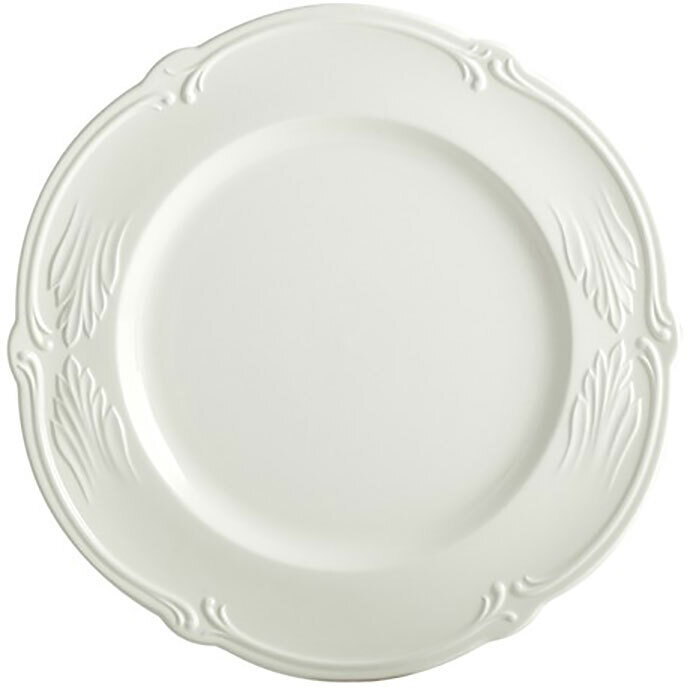 Gien Rocaille White Dinner Plate 1800AEXT14