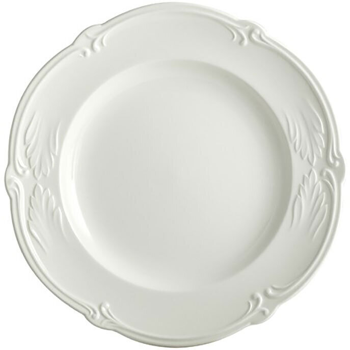 Gien Rocaille White Canape Plate 1800ACAN14, MPN: 1800ACAN14, 840769045801