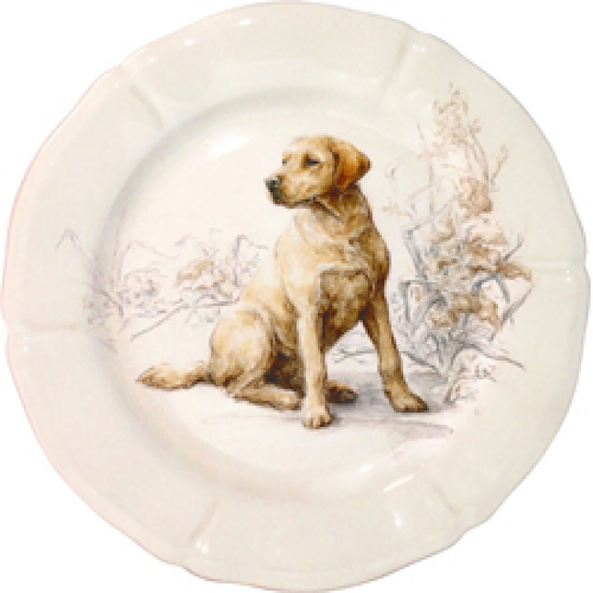 Gien Sologne Dessert Plate Labrador 1631ADC426, MPN: 1631ADC426, 840769068596