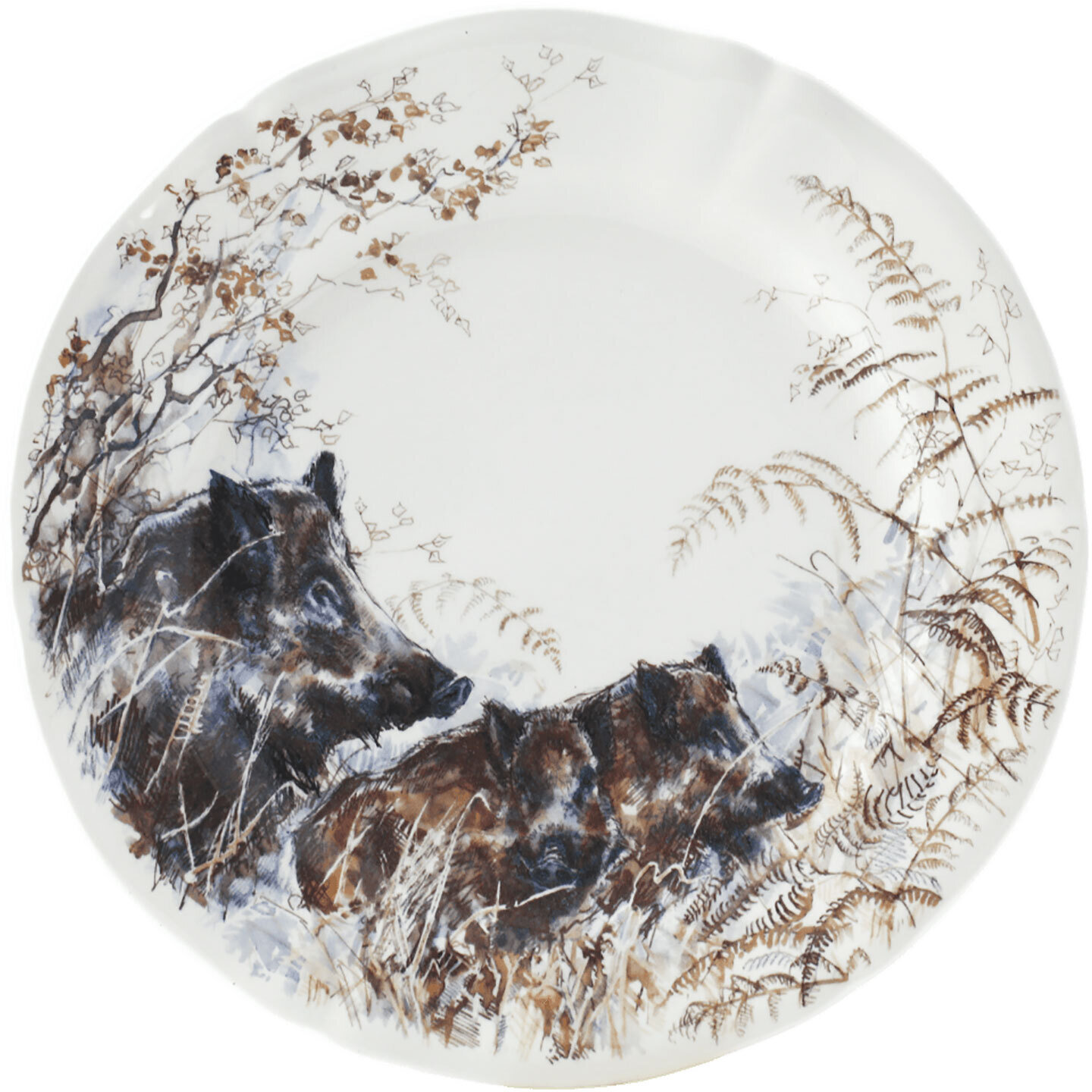 Gien Sologne Dessert Plate Boar 1631ADE026, MPN: 1631ADE026, 840769009490