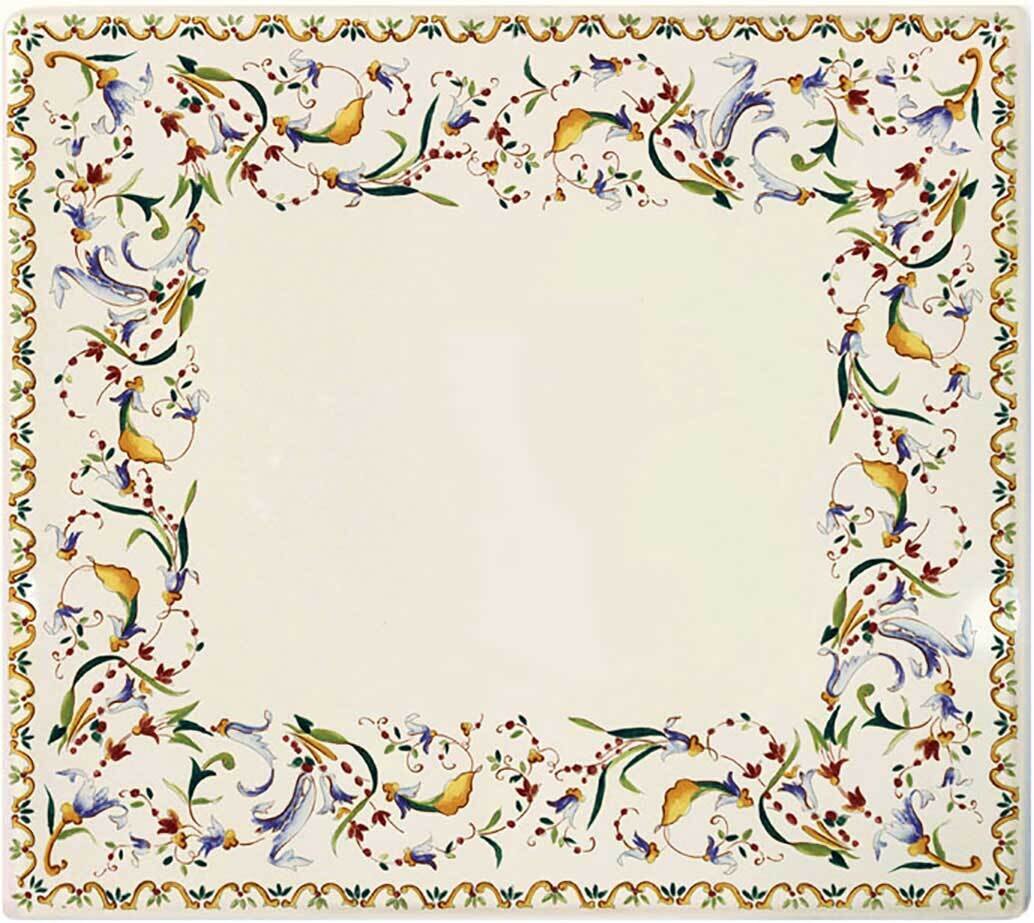 Gien Toscana Square Plate 1457CCCA01