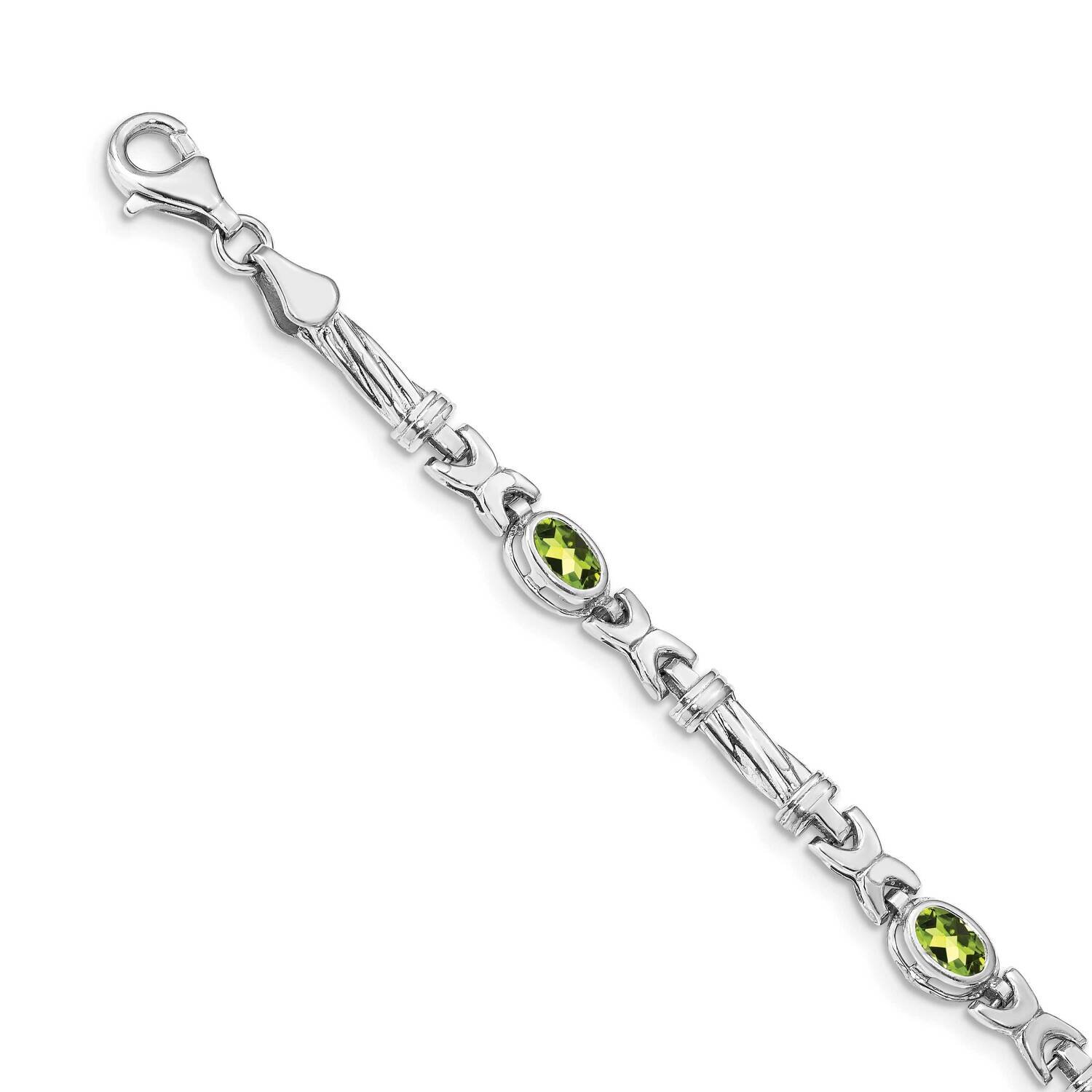 Peridot Bracelet 14k White Gold BM4497-PE-W, MPN: BM4497-PE-W, 883957492810