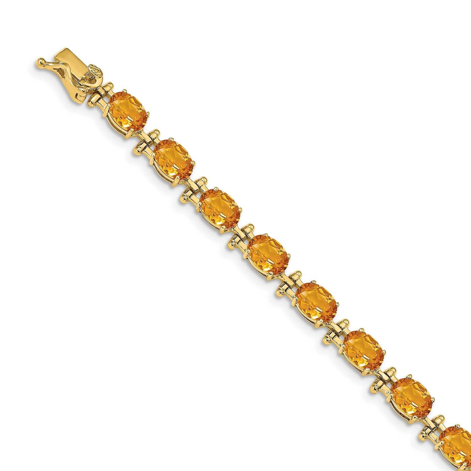 Citrine Bracelet 14k Gold BM4501-CI-Y, MPN: BM4501-CI-Y, 643905134991