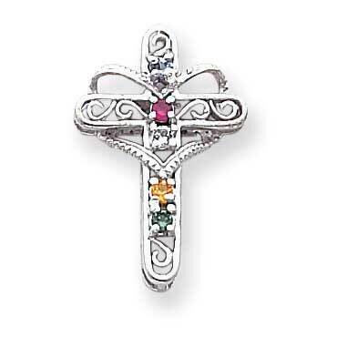 Synthetic Diamond Family Jewelry Pendant 14k White Gold XMP6/5SY, MPN: XMP6/5SY, 883957143132