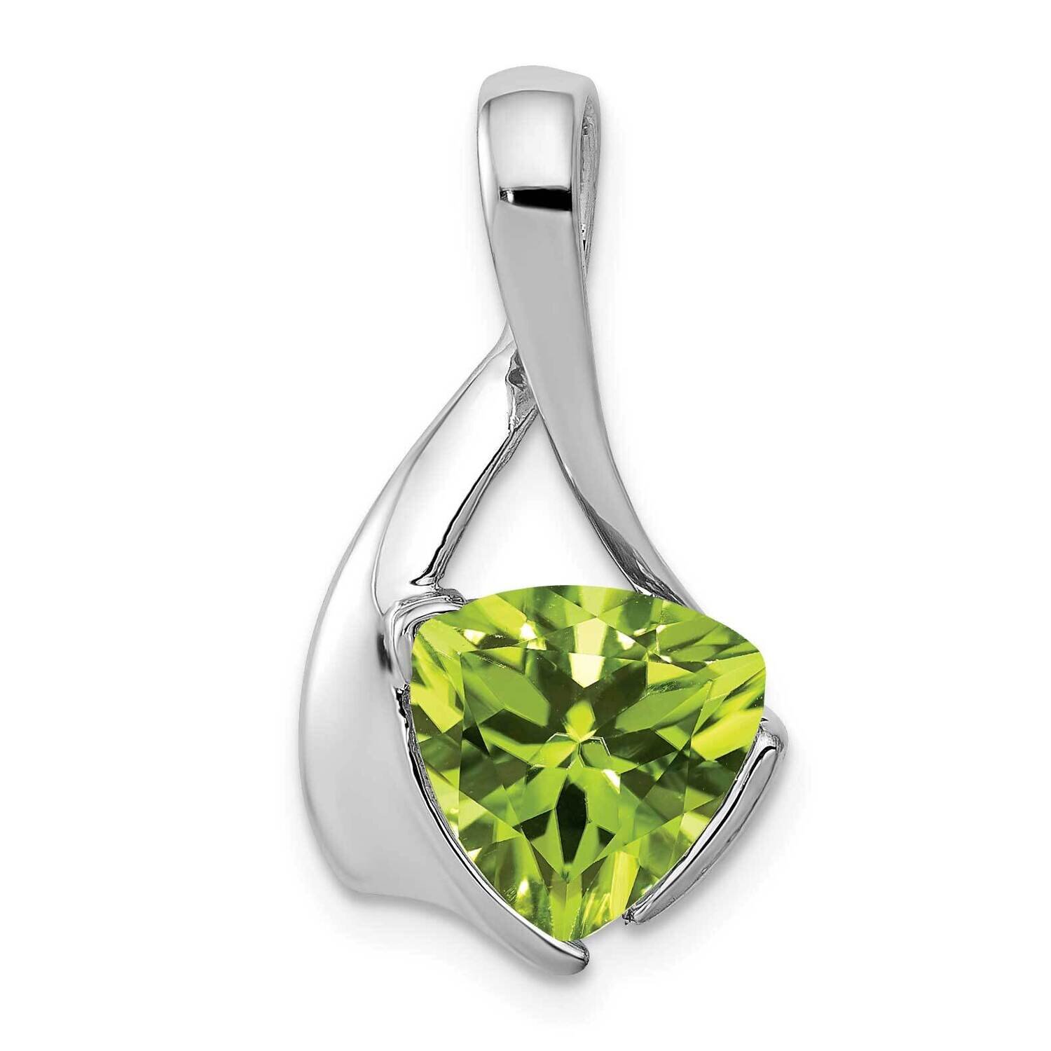 8mm Peridot Pendant 14k White Gold XP1708PE, MPN: XP1708PE, 883957234939