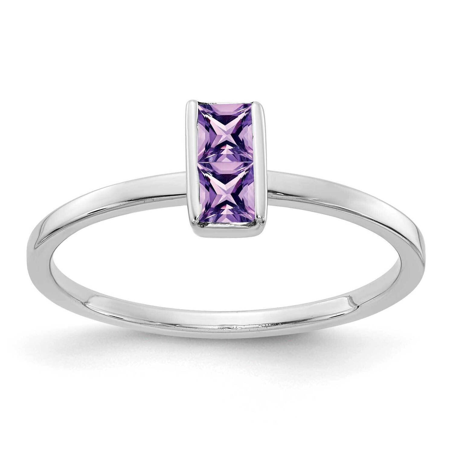 Amethyst Ring 14k White Gold RM4324-AM-W, MPN: RM4324-AM-W, 883957564586