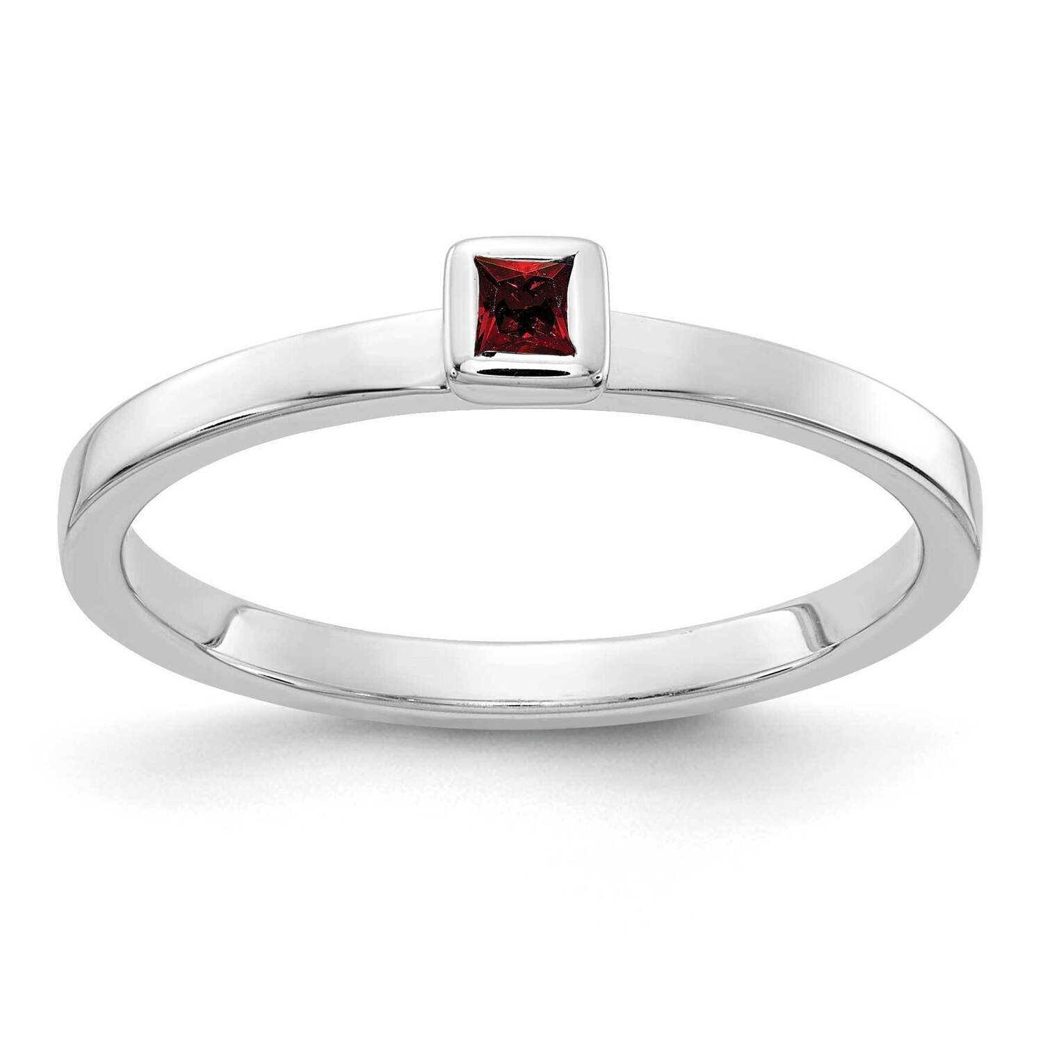 Garnet Ring 14k White Gold RM4328-GA-W, MPN: RM4328-GA-W, 883957565033