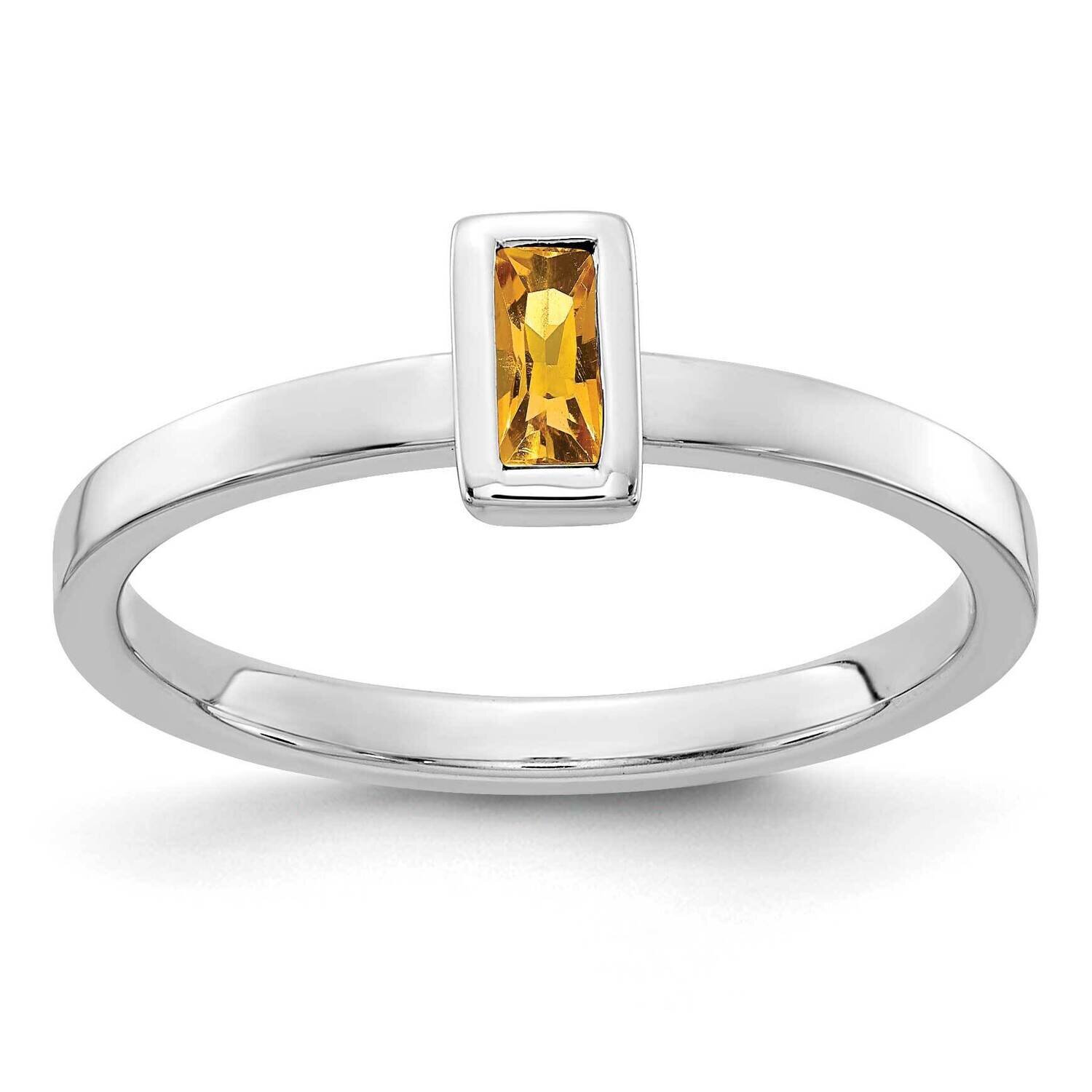 Citrine Ring 14k White Gold RM4329-CI-W