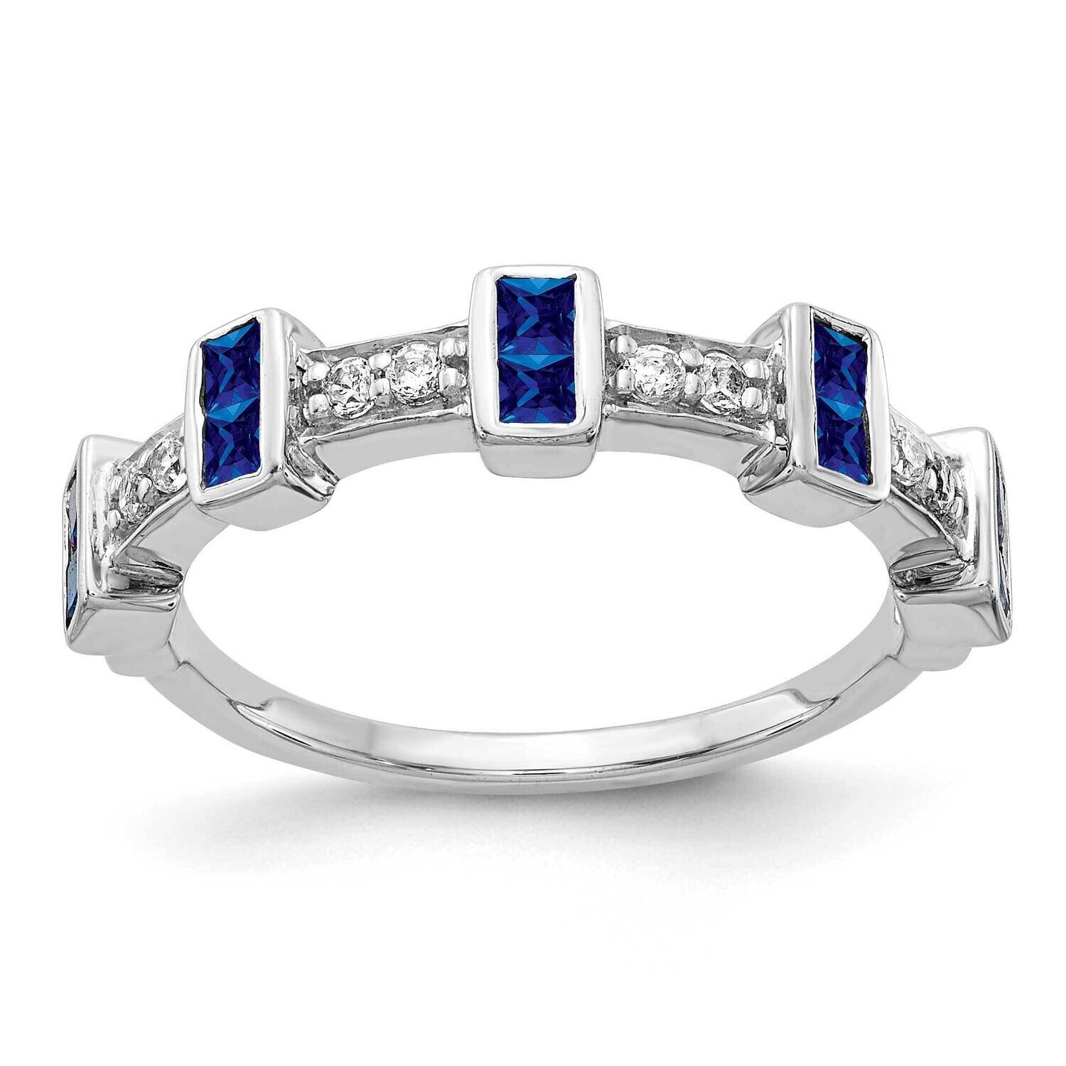 Sapphire Ring 14k White Gold Diamond RM4331-SA-015-WA, MPN: RM4331-SA-015-WA, 883957312545