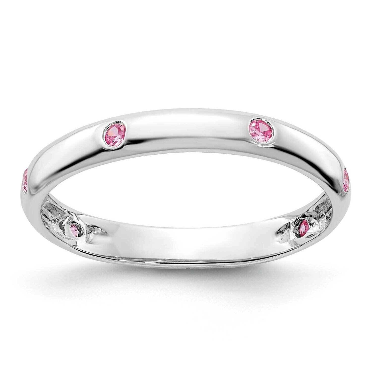 Pink Sapphire Ring 14k White Gold RM5621-PS-WA