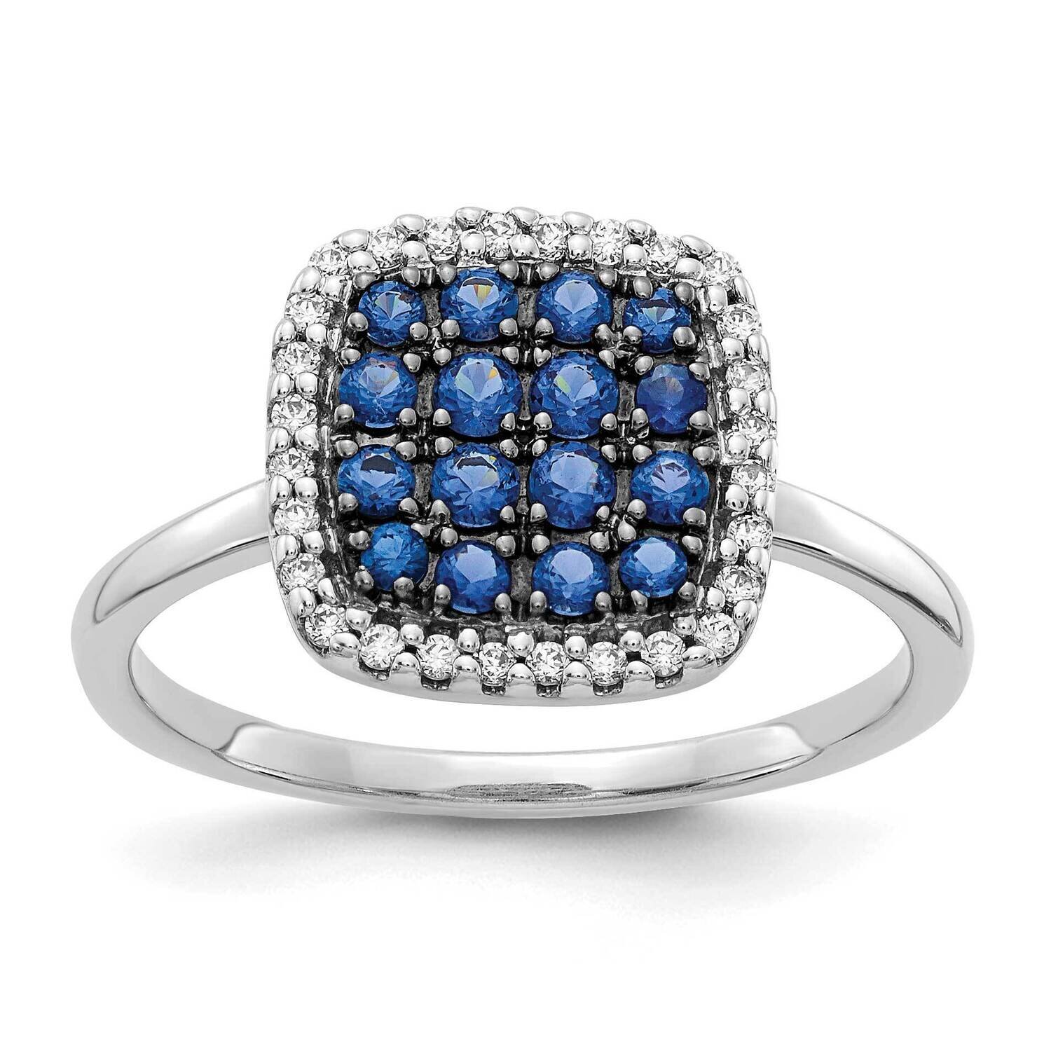 Sapphire Ring 14k White Gold Diamond RM5746-SA-016-WA, MPN: RM5746-SA-016-WA, 883957476711