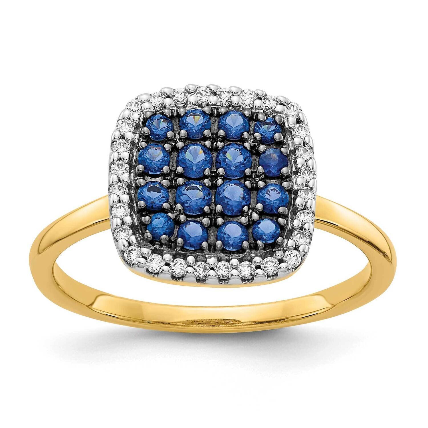 Sapphire Ring 14k Gold Diamond RM5746-SA-016-YA, MPN: RM5746-SA-016-YA, 883957500263