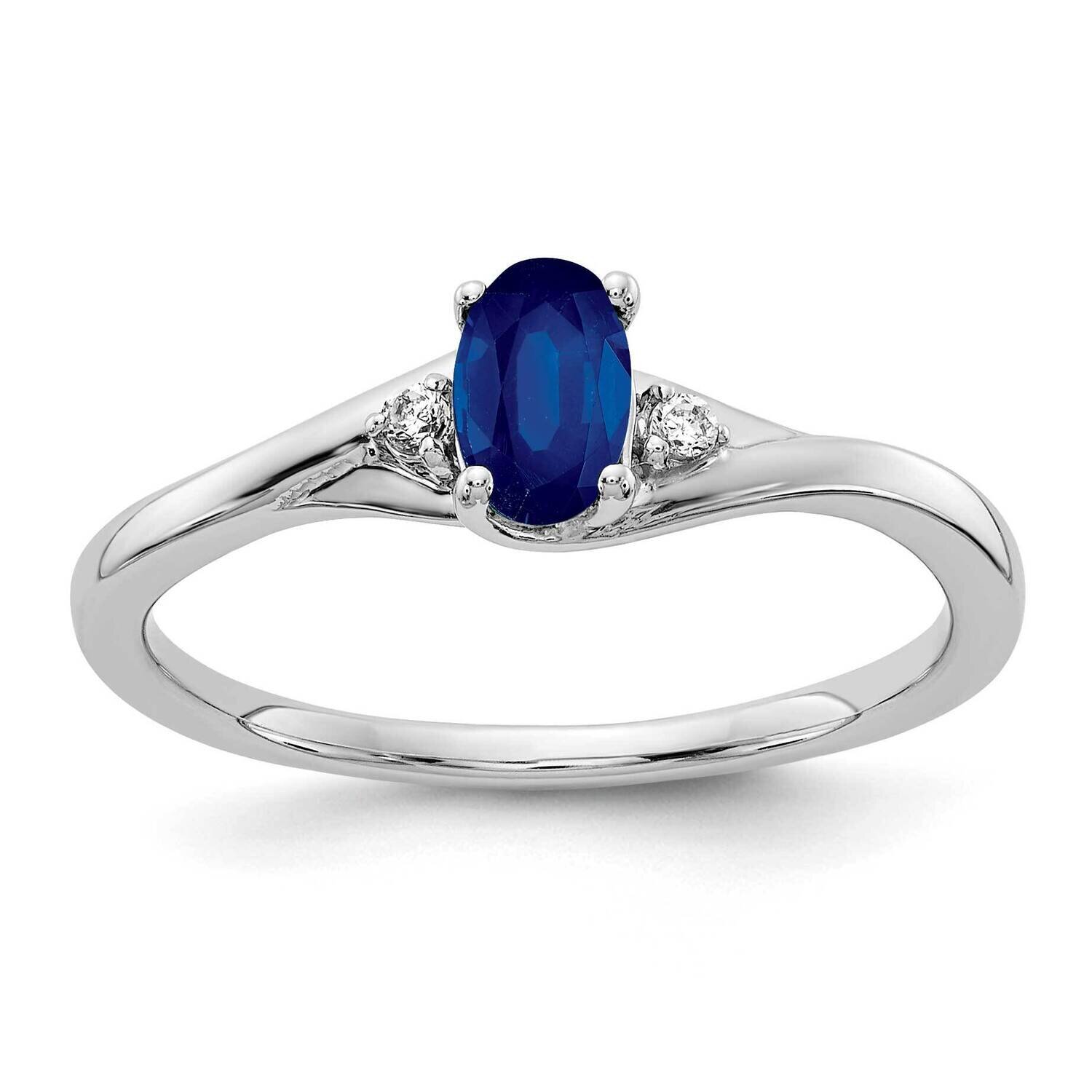 Sapphire Ring 14k White Gold Diamond RM5748-SA-003-WA, MPN: RM5748-SA-003-WA, 883957720050