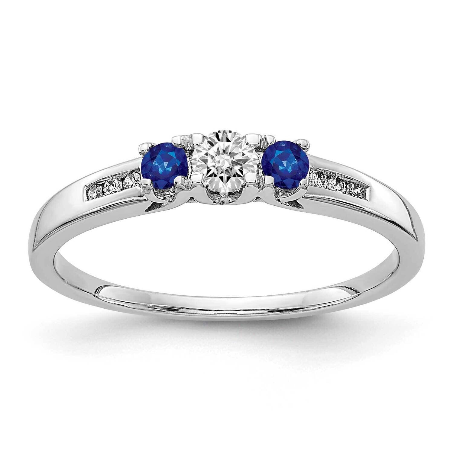 Sapphire Ring 14k White Gold Diamond RM5750-SA-016-WA, MPN: RM5750-SA-016-WA, 883957573755