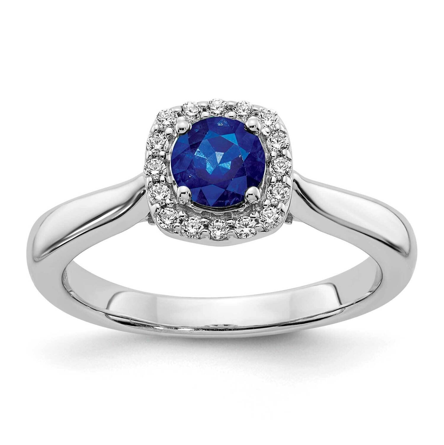 Sapphire Ring 14k White Gold Diamond RM5754-SA-016-WA, MPN: RM5754-SA-016-WA, 883957756752