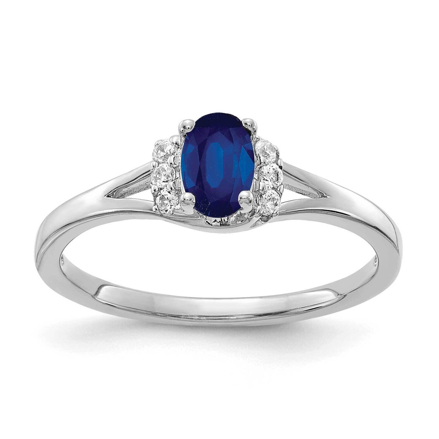 Sapphire Ring 14k White Gold Diamond RM5761-SA-007-WA, MPN: RM5761-SA-007-WA, 883957387079