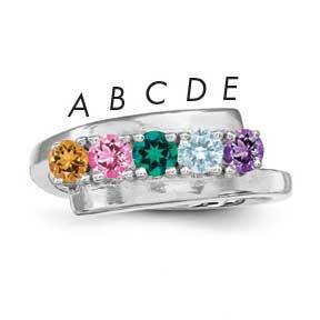 Family Jewelry Ring Sterling Silver Rhodium-plated XMR16/5SS-5, MPN: XMR16/5SS-5, 883957864754