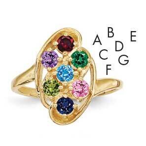 Ring 14k Gold Family Jewelry XMR3/7GY, MPN: XMR3/7GY, 883957160078