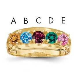 Genuine 5 Stone Mother&#39;s Ring 14k Gold XMR7/5GY, MPN: XMR7/5GY, 883957161938