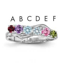Family Jewelry Ring 14k White Gold XMR86/6WGY, MPN: XMR86/6WGY, 883957969626