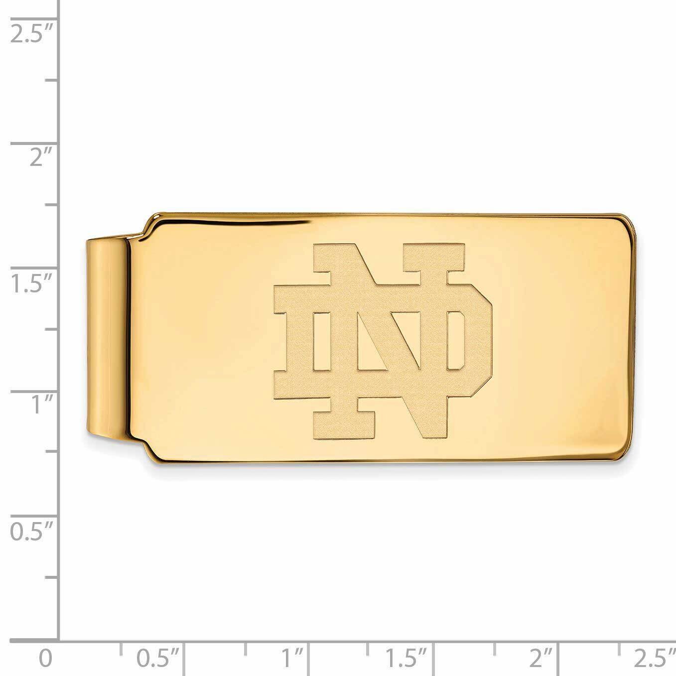 University of Notre Dame Money Clip 10k Yellow Gold 1Y024UND, MPN: 1Y024UND, 191101130687