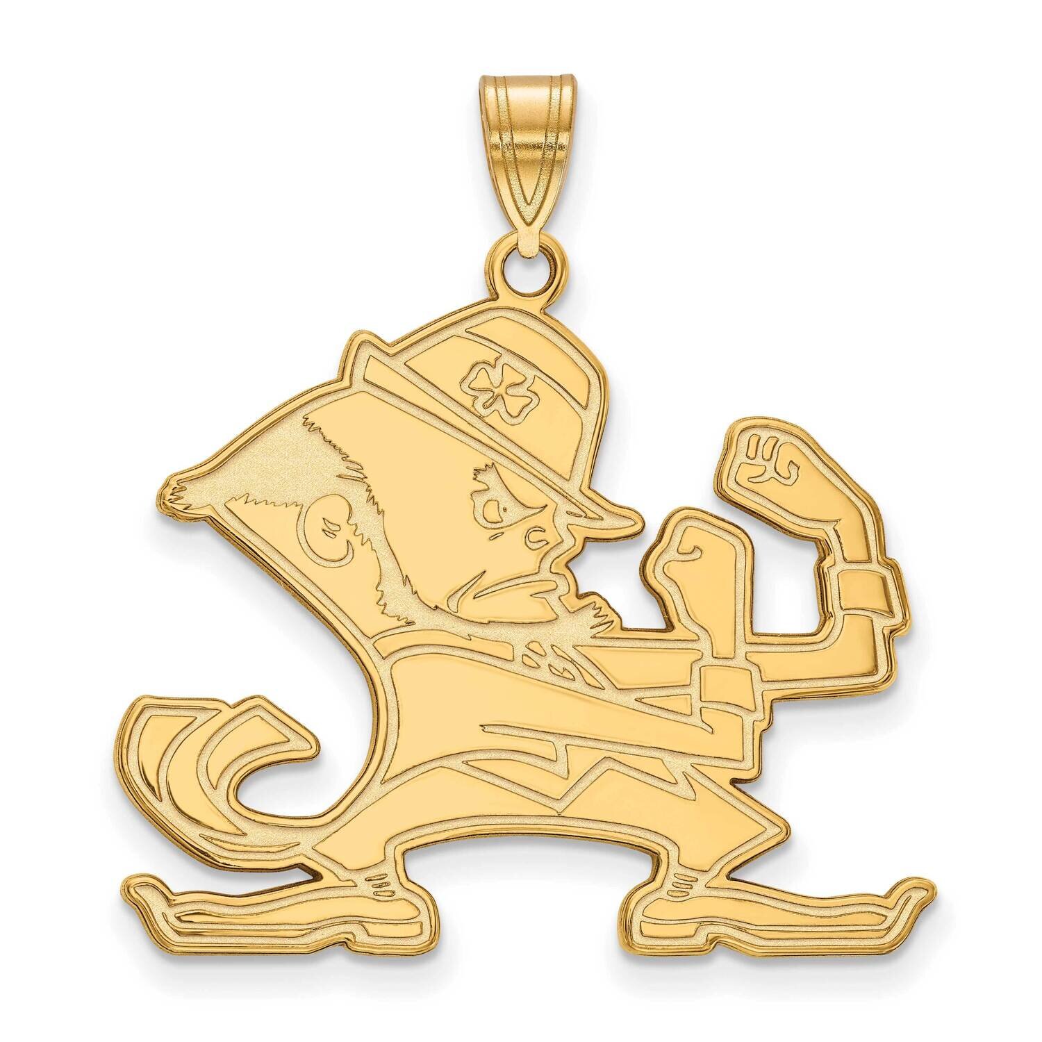 University of Notre Dame Extra Large Pendant 14k Yellow Gold 4Y047UND