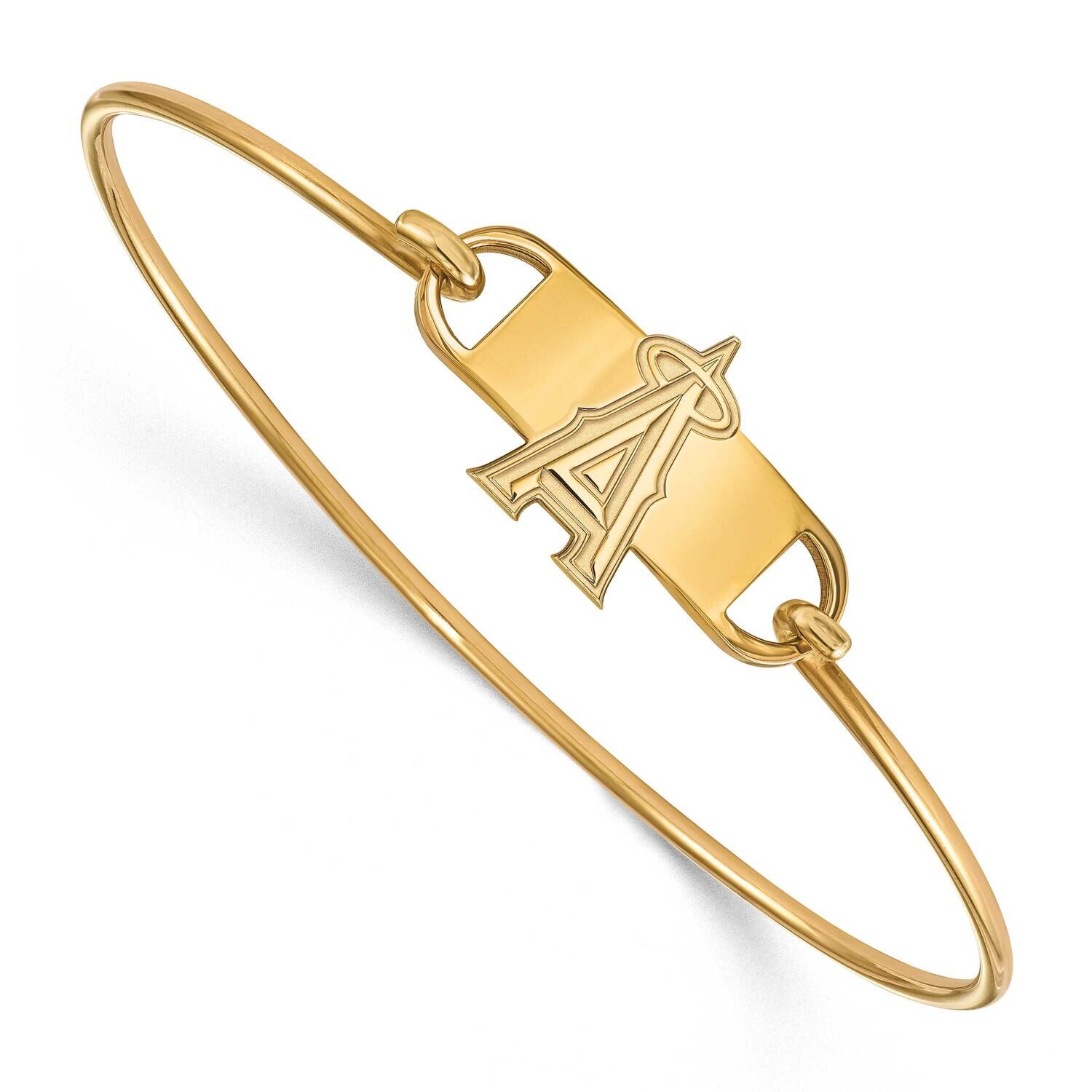 MLB Los Angeles Angels Small Center Wire Bangle Gold-Plated on Sterling Silver GP008ANG-7, MPN: GP0…