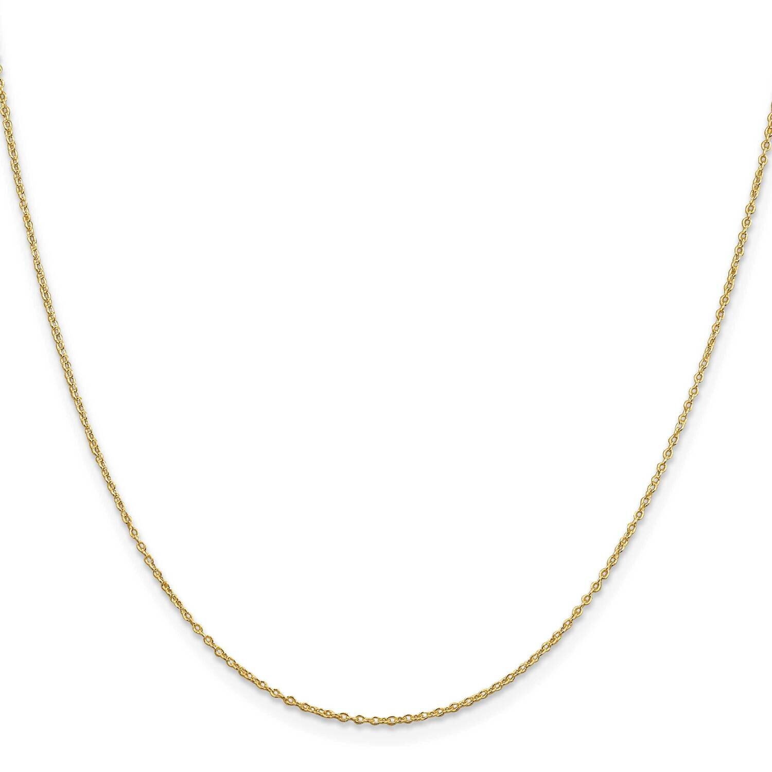 1.10mm Cable Chain Gold-Plated on Sterling Silver QPE45G-18