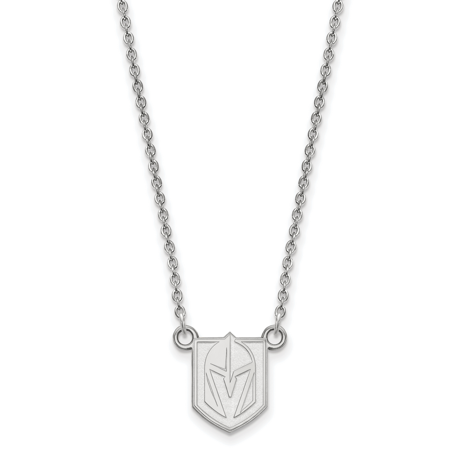 Vegas Golden Knights Small Pendant Necklace Sterling Silver Rhodium-plated SS007VGK-18, MPN: SS007V…