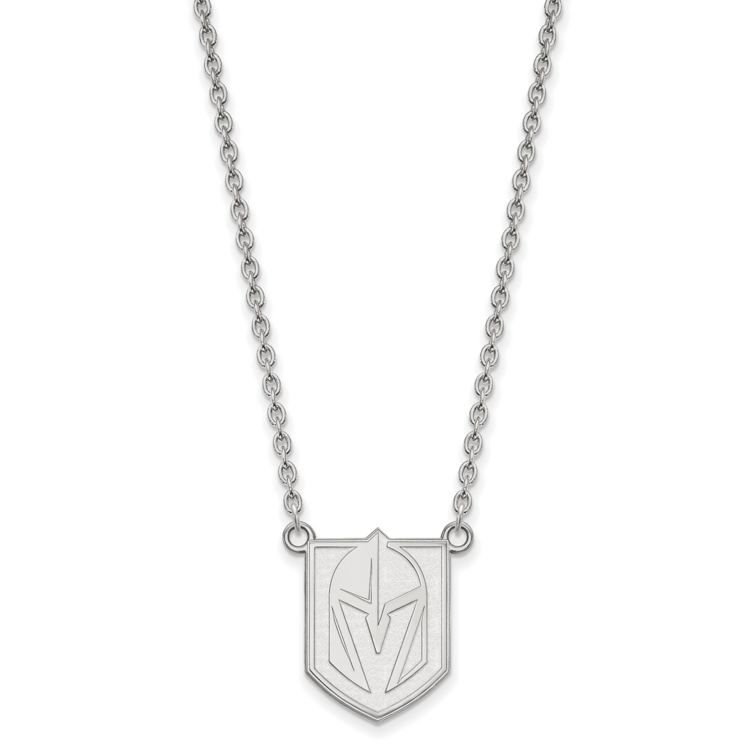 Vegas Golden Knights Large Pendant Necklace Sterling Silver Rhodium-plated SS008VGK-18, MPN: SS008V…