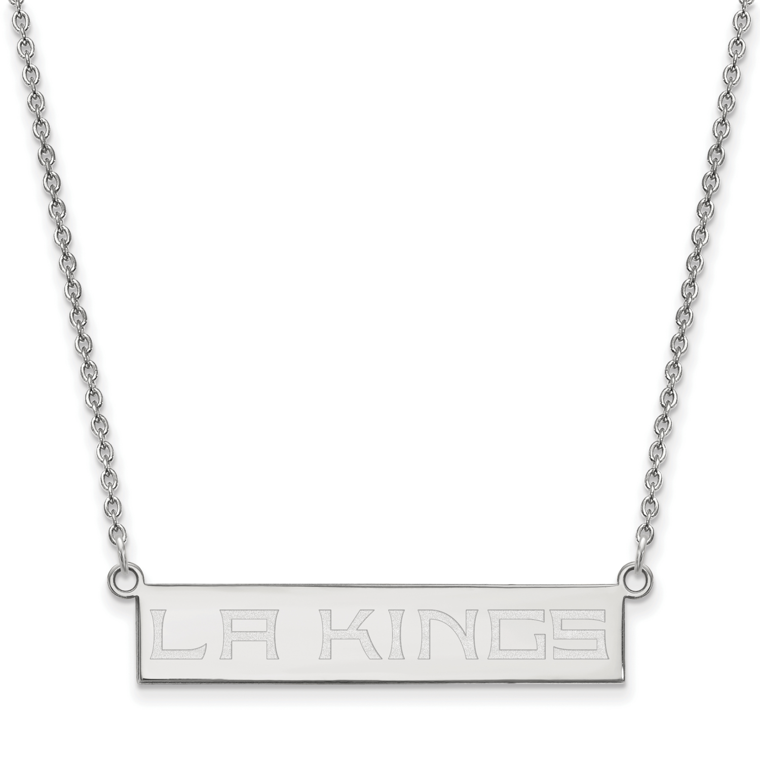 Los Angeles Kings Small Bar Necklace Sterling Silver Rhodium-plated SS023KIN-18, MPN: SS023KIN-18, …