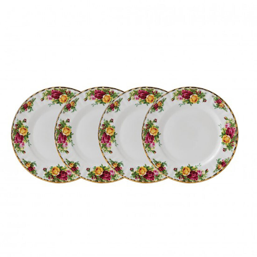 Royal Albert Old Country Roses Salad Plate 8 Inch Set of 4