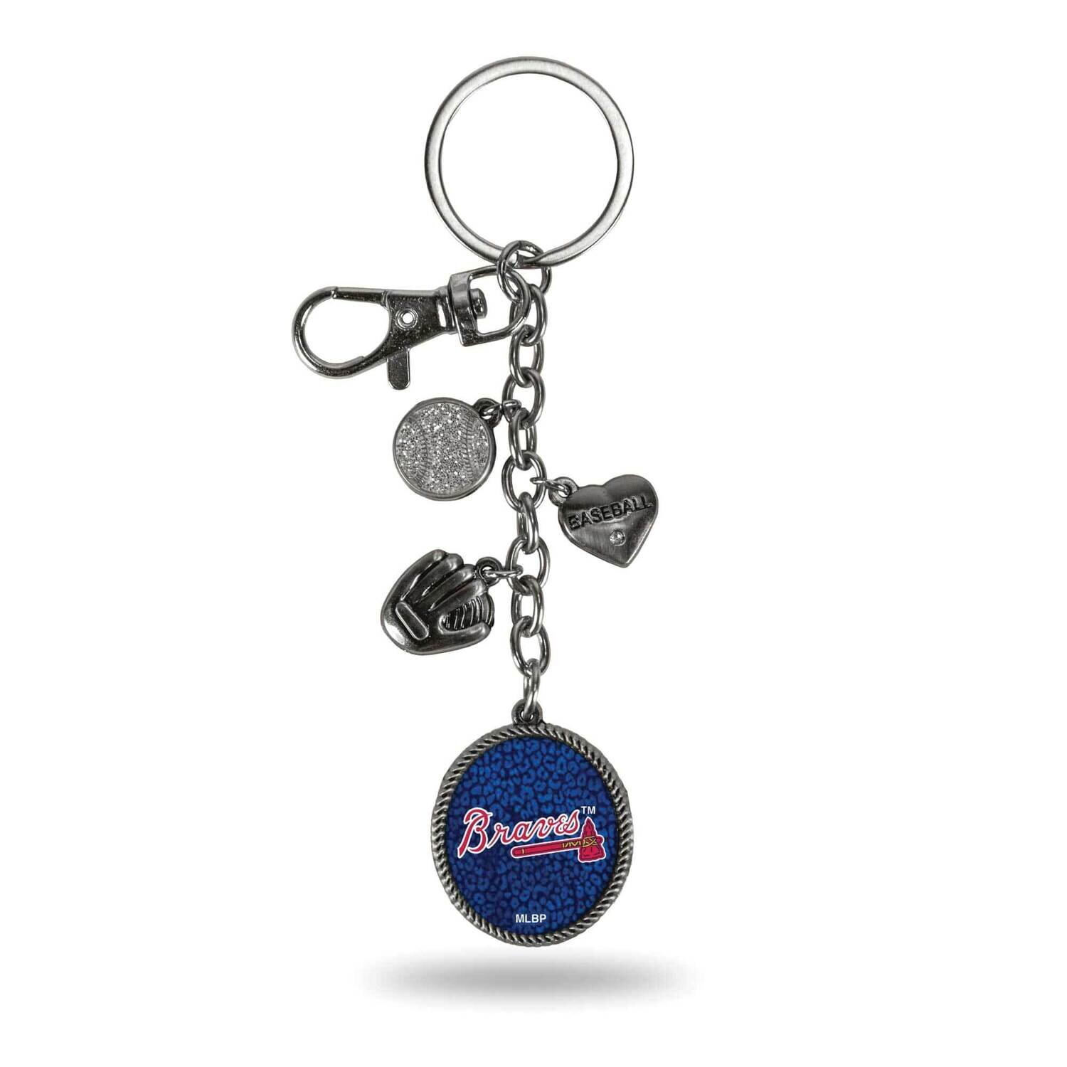 MLB Atlanta Braves Sparo Charm Key Ring GC6888