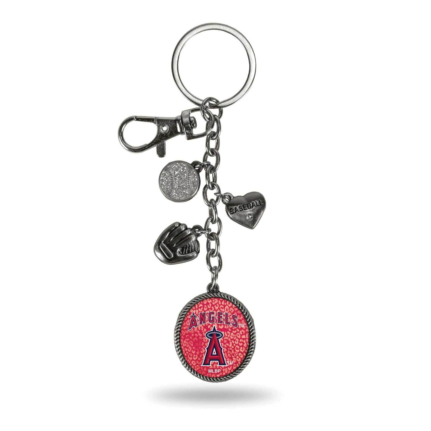 MLB LA Angels Sparo Charm Key Ring GC6899