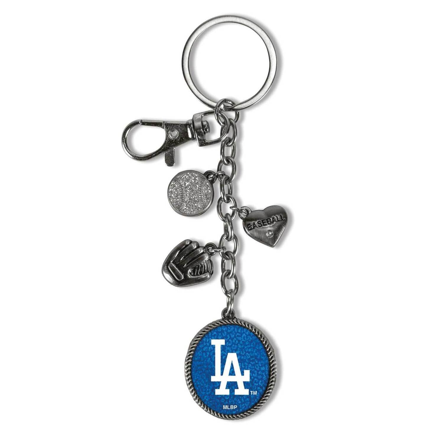 MLB LA Dodgers Sparo Charm Key Ring GC6900