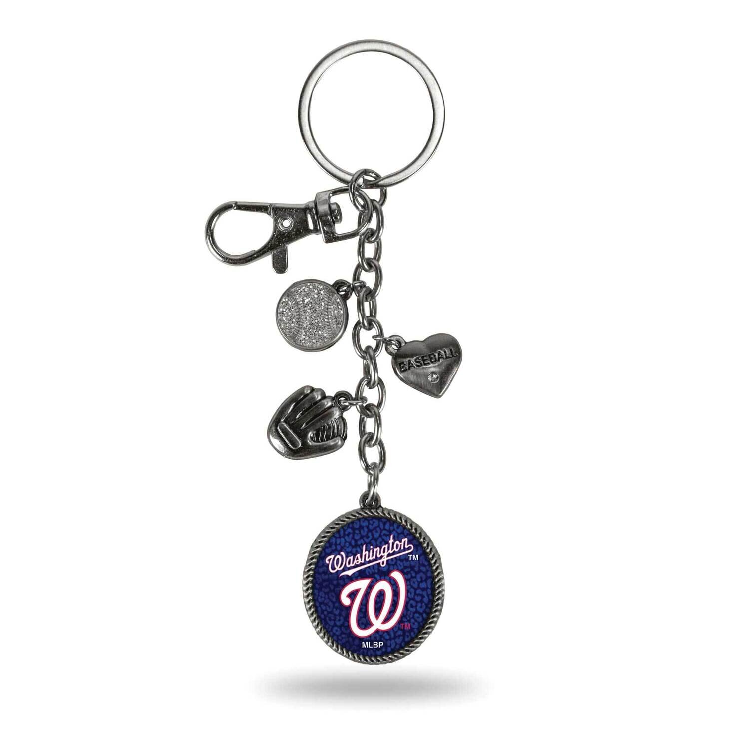 MLB Washington Nationals Sparo Charm Key Ring GC6915